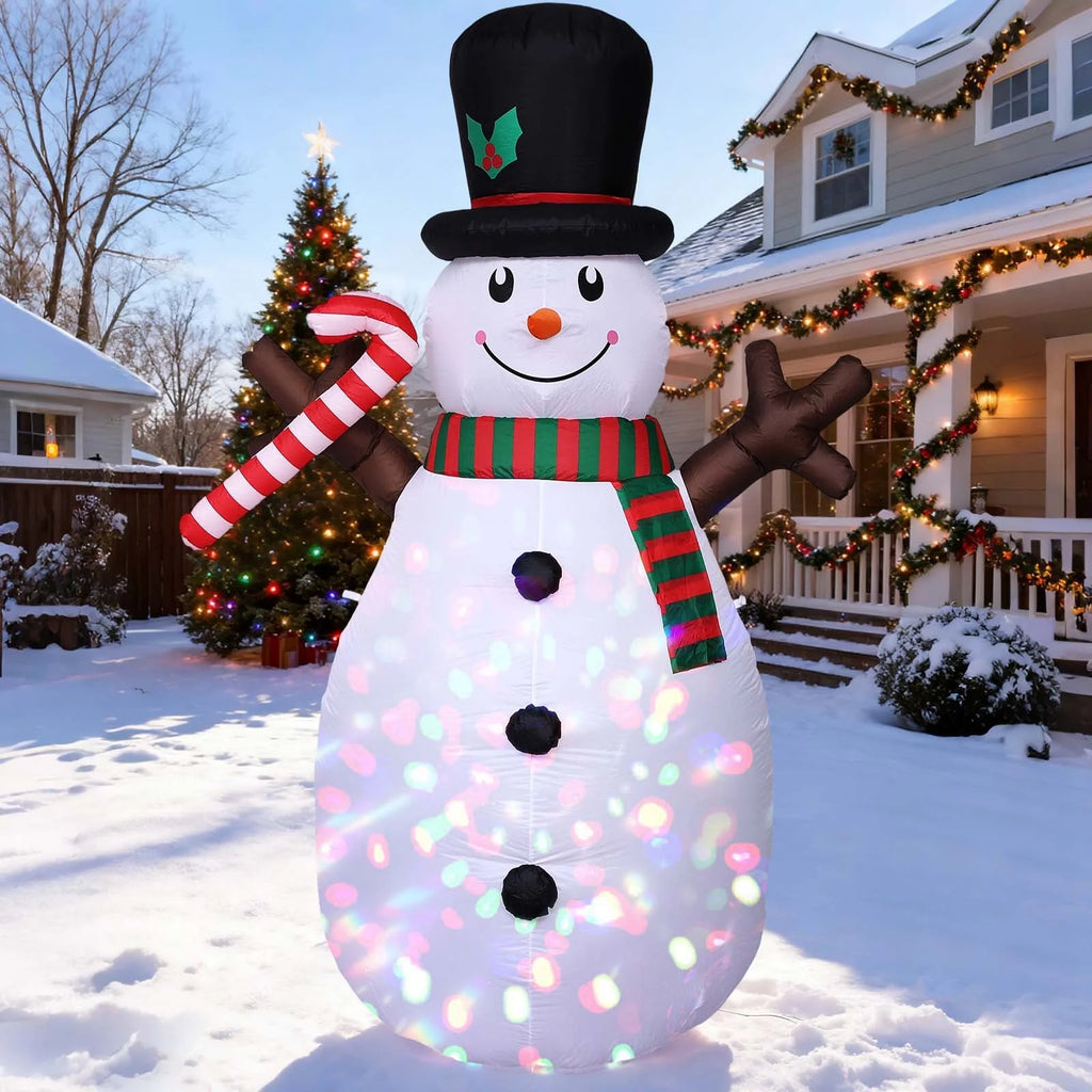 8 FT Christmas Inflatables Snowman Outdoor Decorations 
