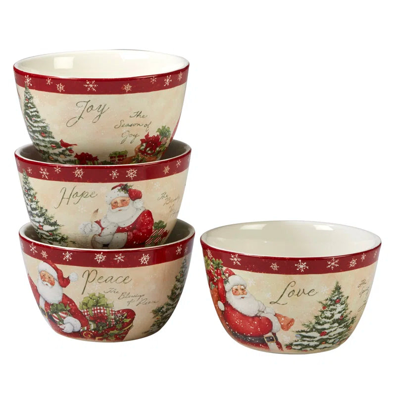 Holiday Wishes 16 Piece Dinnerware Set, Service for 4