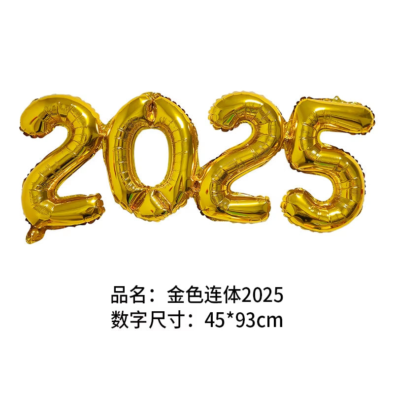 2026 Gold Crown Foil Number Balloons for 2026 New Year Christmas Eve Festival Party Supplies Graduation Decorations Navidad 2025
