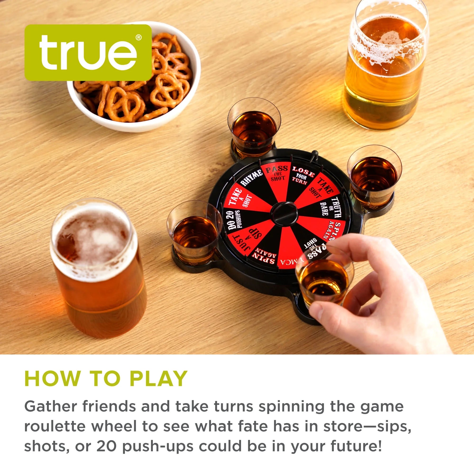 Roulette Shots Games for Adults Drinking Games Party Games 5-Piece Set
