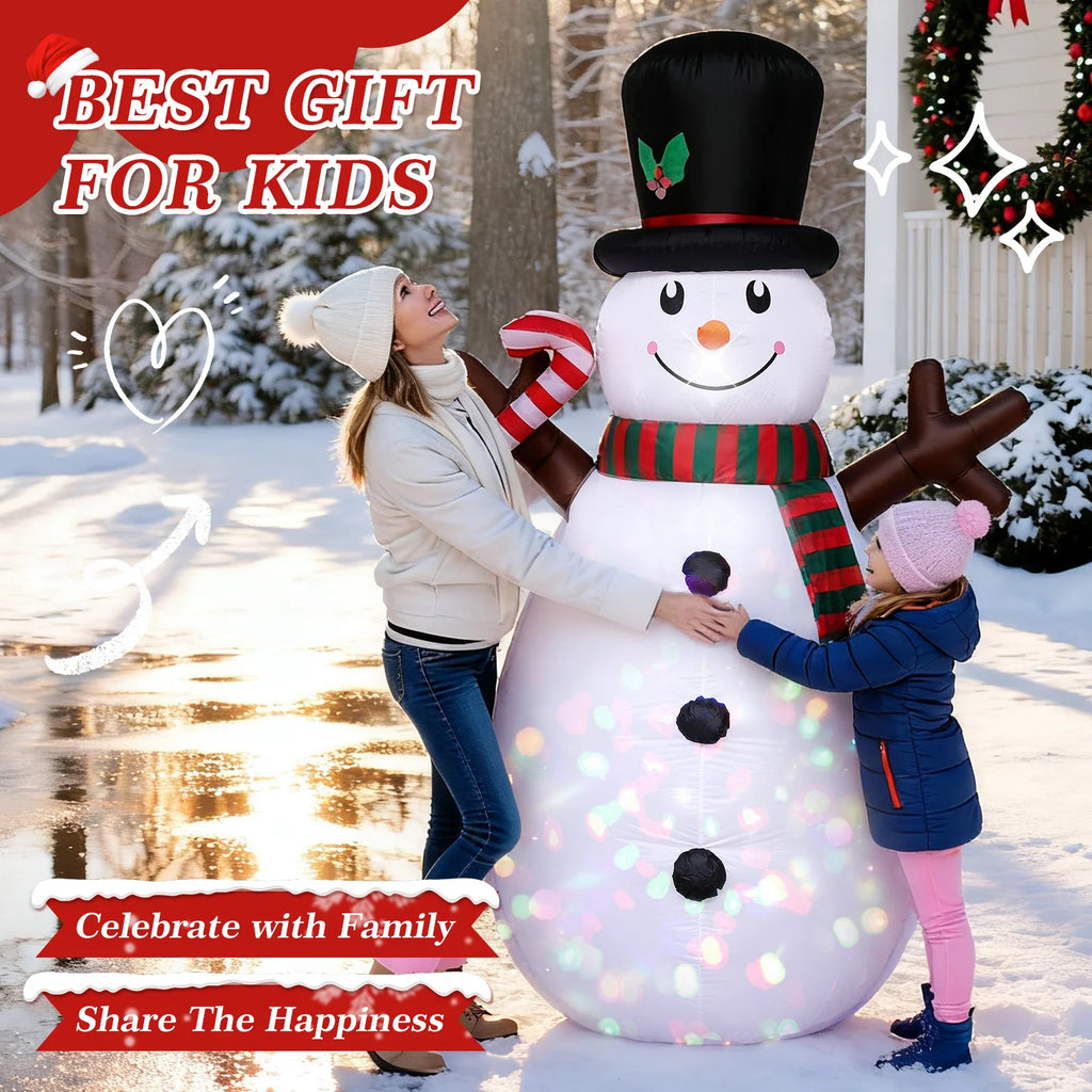 8 FT Christmas Inflatables Snowman Outdoor Decorations 