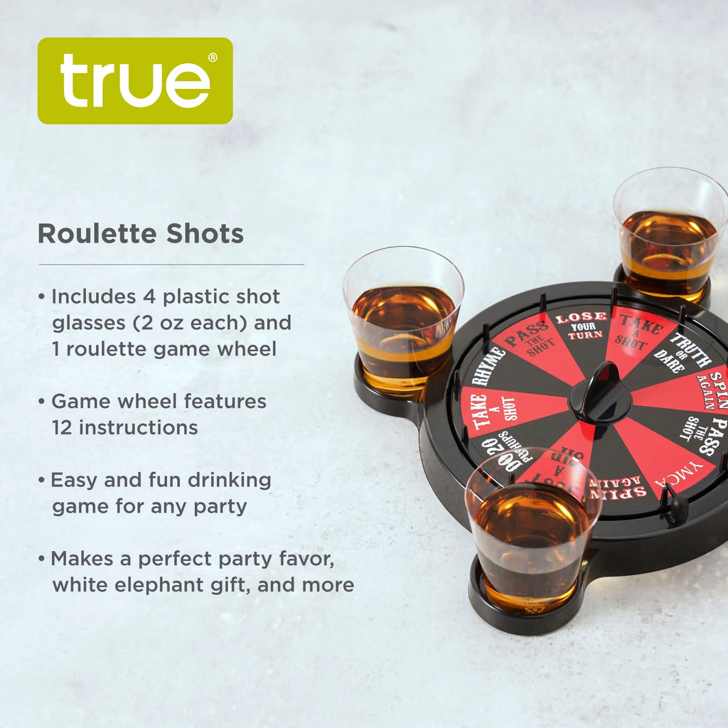 Roulette Shots Games for Adults Drinking Games Party Games 5-Piece Set
