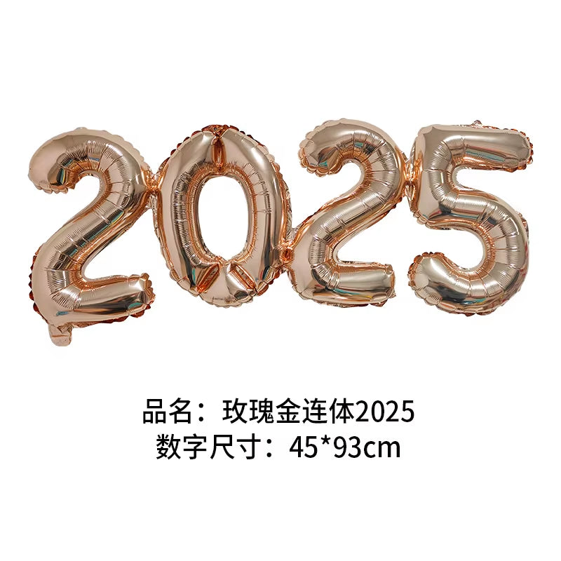 2026 Gold Crown Foil Number Balloons for 2026 New Year Christmas Eve Festival Party Supplies Graduation Decorations Navidad 2025
