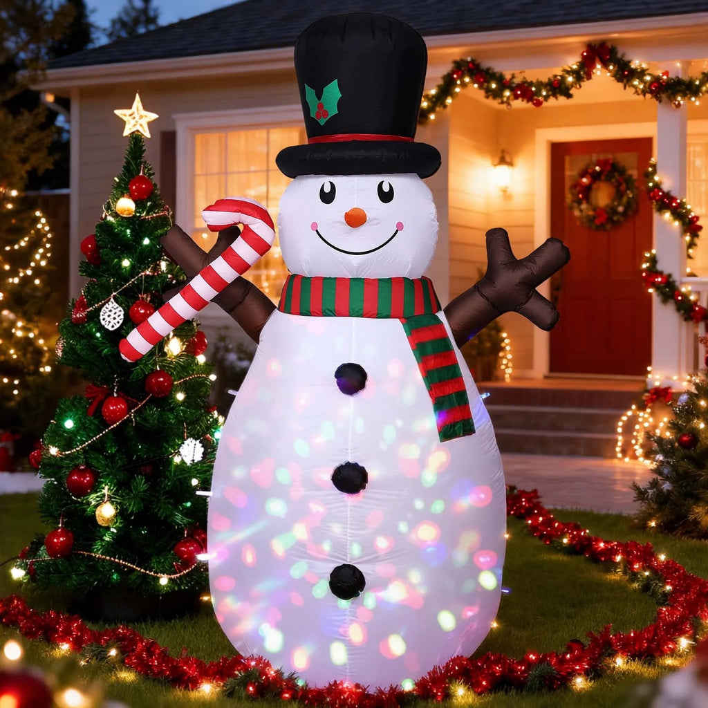 8 FT Christmas Inflatables Snowman Outdoor Decorations 